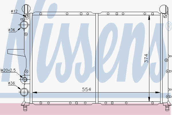 Radiator Fiat Coupe 2,0 Turbo