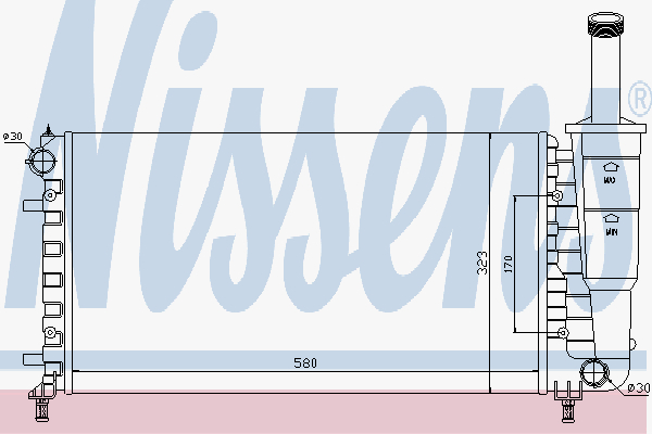 Radiator Fiat Idea 1,2-16V +Ac