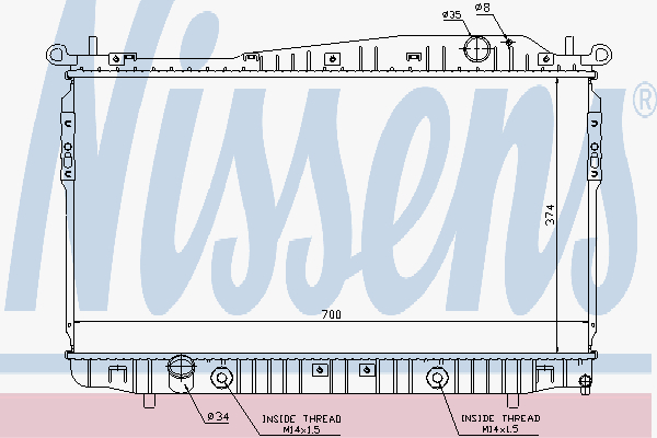 Radiator Chevrolet Epica 1.8-2