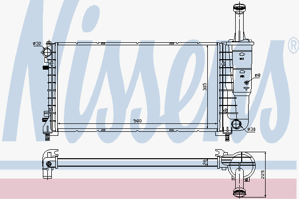 Radiator Fiat Idea 1,4 16 V 03