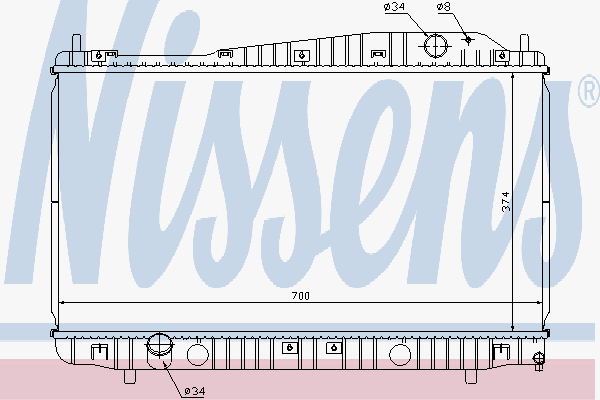 Radiator Daewoo Evanda 2.0