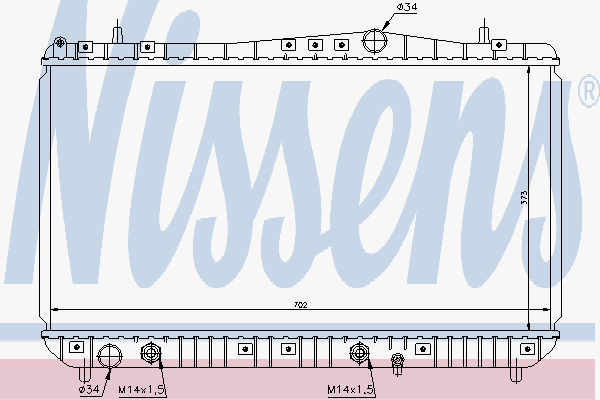 Radiator Daewoo Tacuma 1,8-2,0