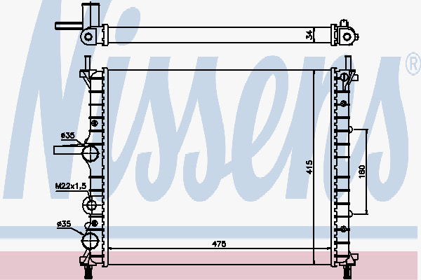 Radiator Fiat Multipla 1.6 Ac