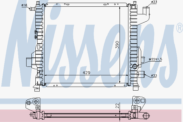Radiator Renault Twingo 96-