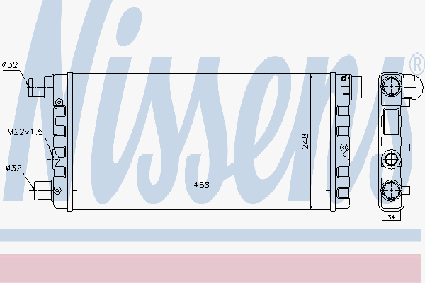 Radiator Fiat Cinquecento 91-0