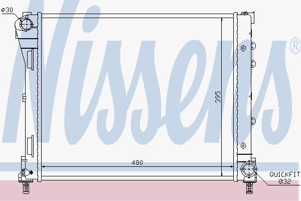 Radiator Fiat 500 1.4-16V - 1.