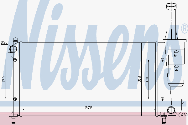 Radiator Fiat Idea 1,2-8V 02-