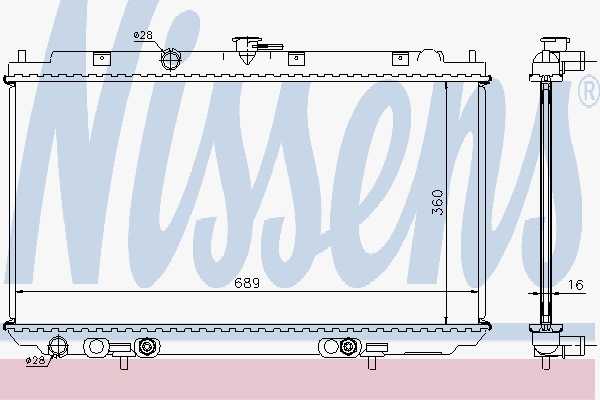 Radiator Nissan Primera P12 1.