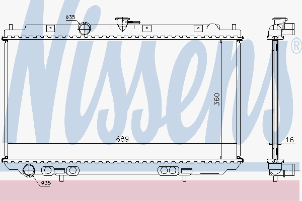 Radiator Nissan Primera P12 2.