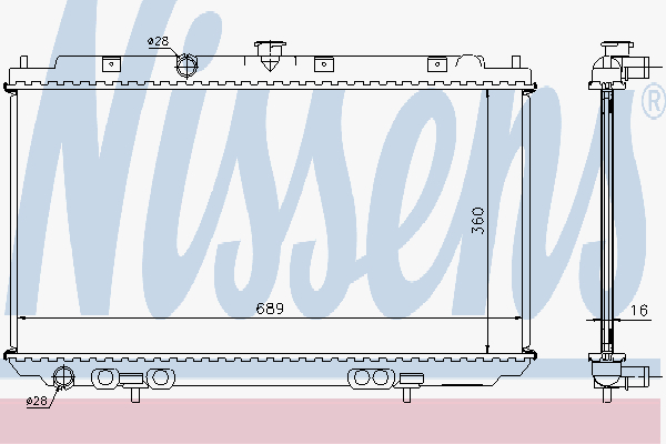 Radiator Nissan Almera N16 1.5