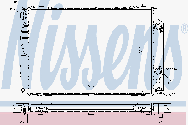 Radiator Audi 80 B4 6 Cyl. 91
