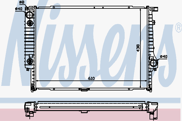 Radiator Bmw E34-E32-530I-535I