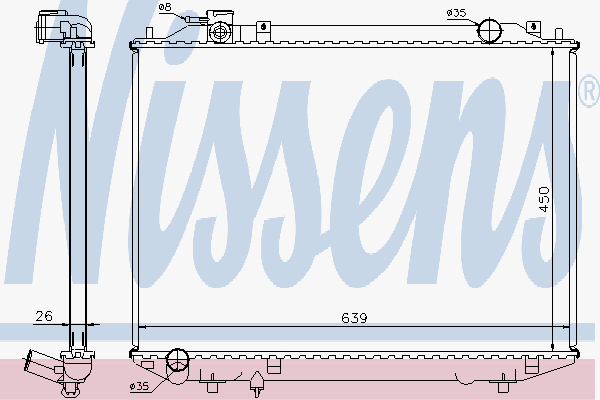 Radiator Ford Ranger 2,5 D 96-