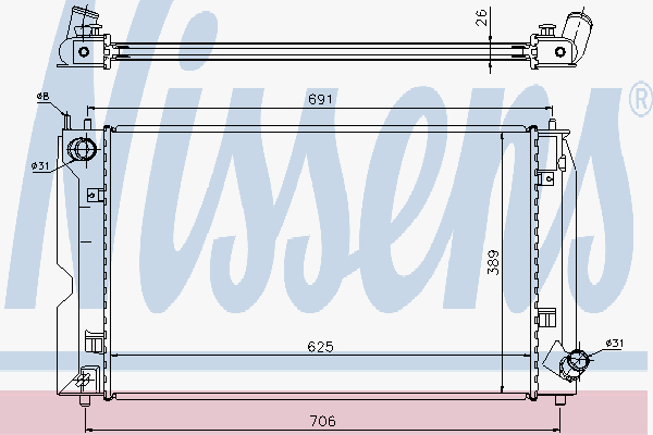 Radiator Toyota Corolla 1.4 D