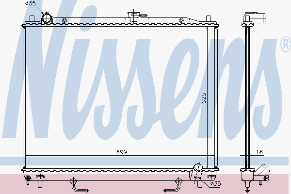 Radiator Mitsubishi Pajero 3.2