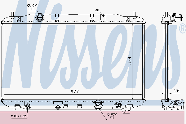 Radiator Honda Civic 2.2 D 05-