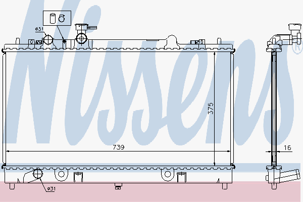 Radiator Mazda 6 2.3 02-