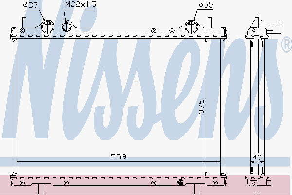 Radiator Fiat Bravo/Brava 1,9