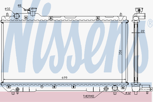 Radiator Toyota Rav4 97-