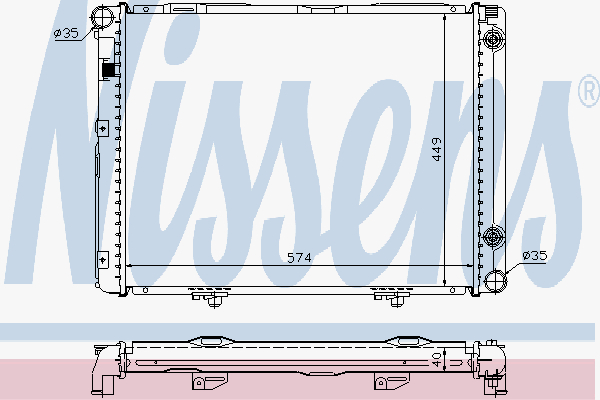 Radiator Mercedes 190 2,2 D Au
