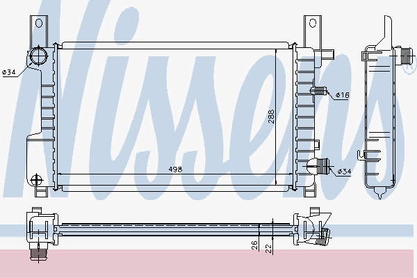 Radiator Ford Fiesta Cfi-Efi 9