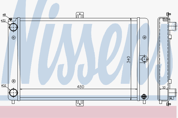Radiator Lada Samara 1,3-1,5 8