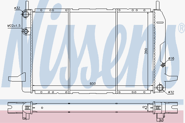 Radiator Ford Scorpio Ohc 2,0