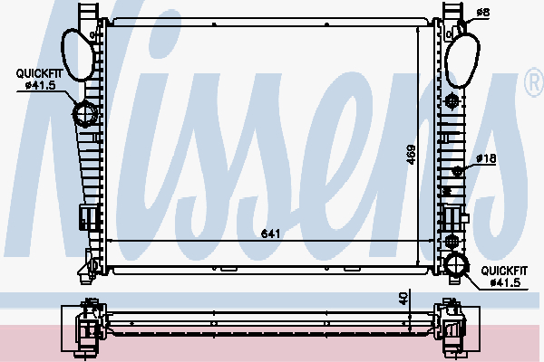 Radiator Mercedes W 220 S320 C