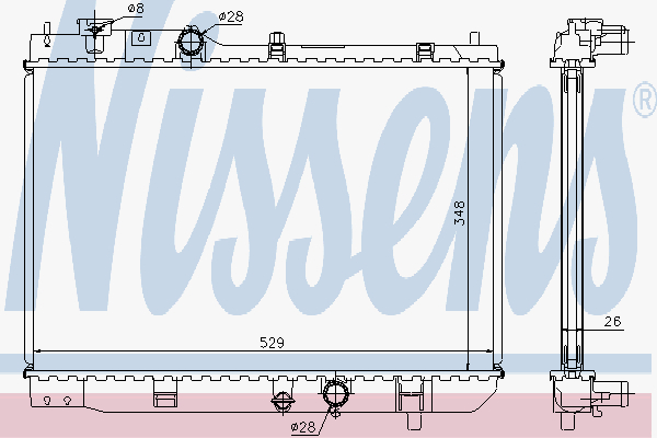 Radiator Mazda 323 2.0 Td 98-