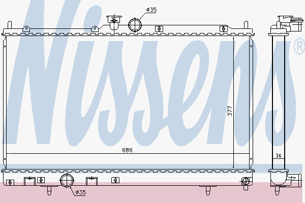 Radiator Mitsubishi Lancer Evo