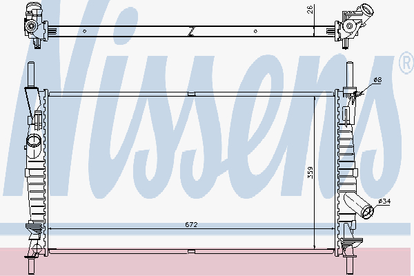 Radiator Ford Transit 2.0 Tdci 00-
