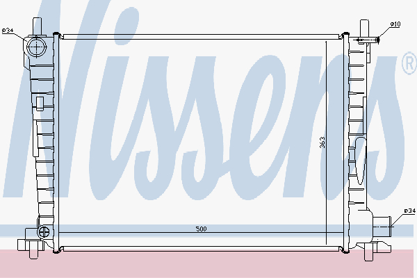 Radiator Ford Fiesta 1,8 Td 97