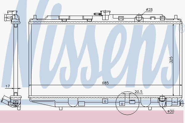 Radiator Honda Civic 1,5/1,6L