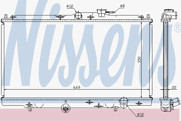 Radiator Honda Accord 2,0-2,2