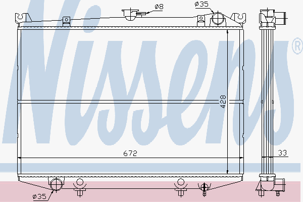 Radiator Nissan Pick Up 2,5 D