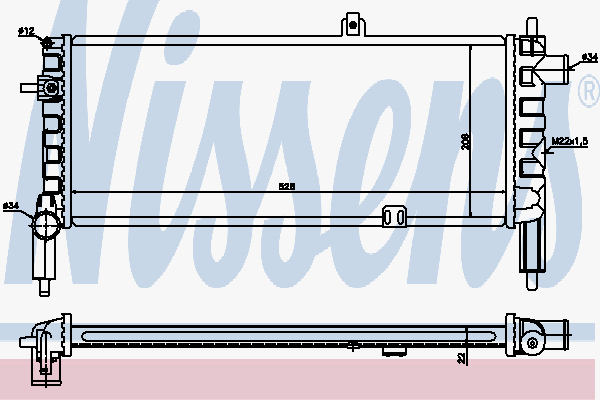 Radiator Opel Corsa 1200 86-93