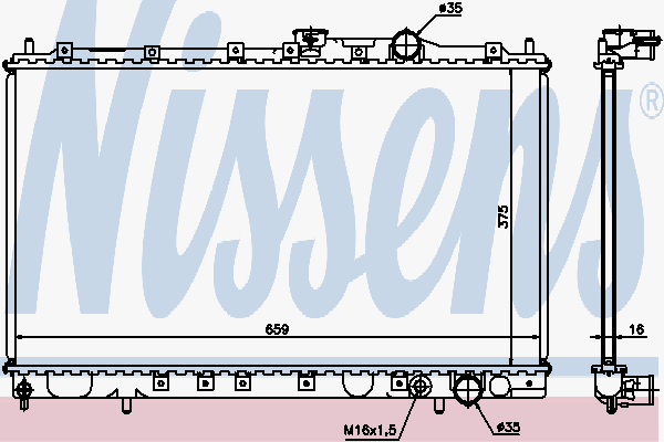 Radiator Mitsubishi Galant 2,0