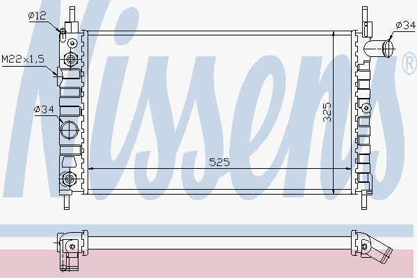 Radiator Opel Kadett 1,3-1,6 A