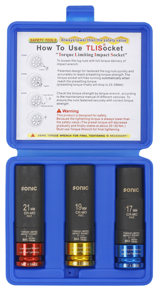 TORQUE IMPACT SOCKET SET 1/2