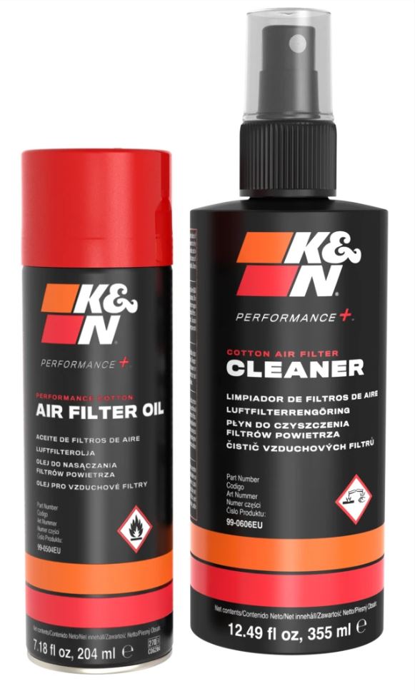 K&N LUFTFILTER RENSE- OG OLJESETT