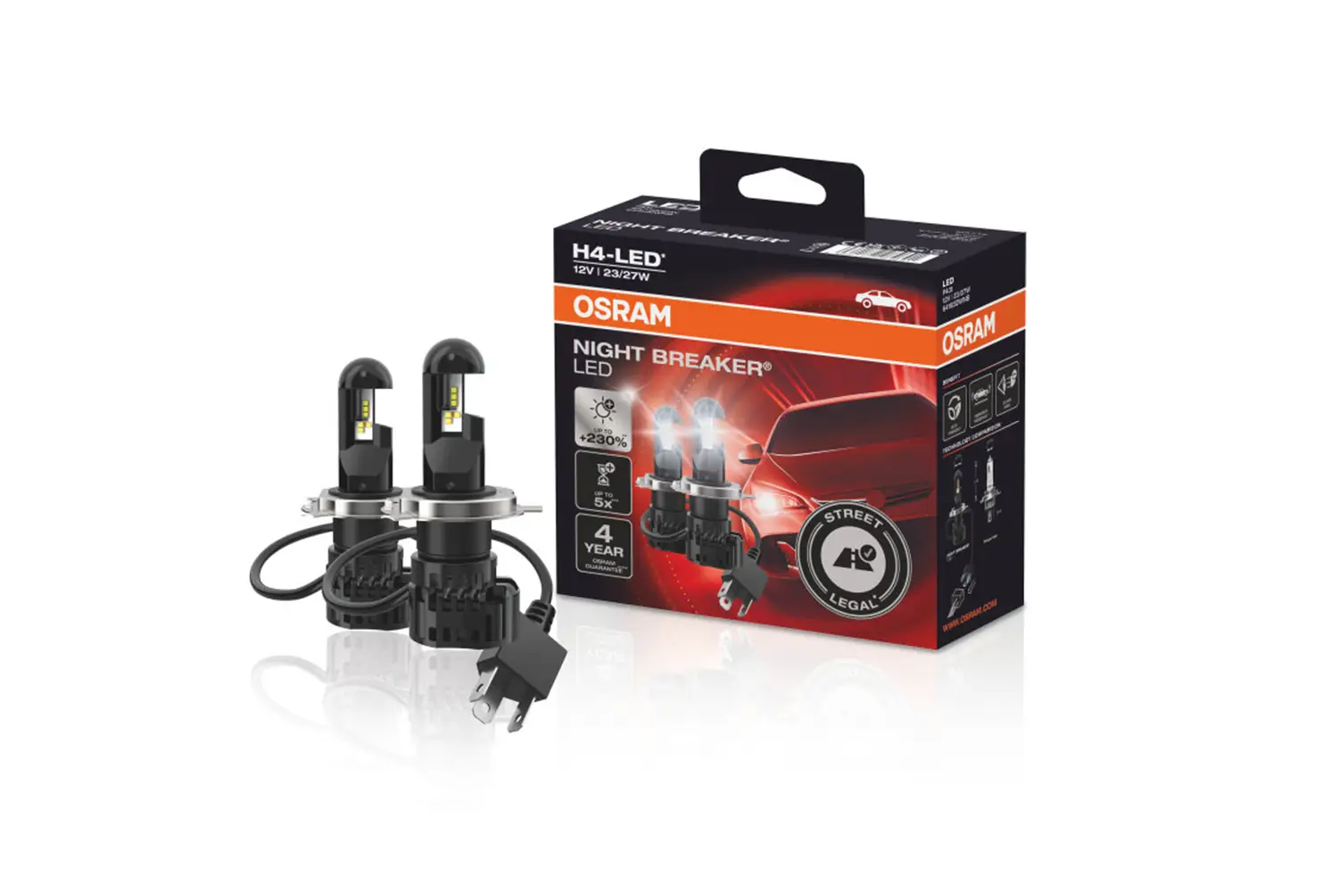 OSRAM NIGHT BREAKER STREET LEGAL H4 KIT