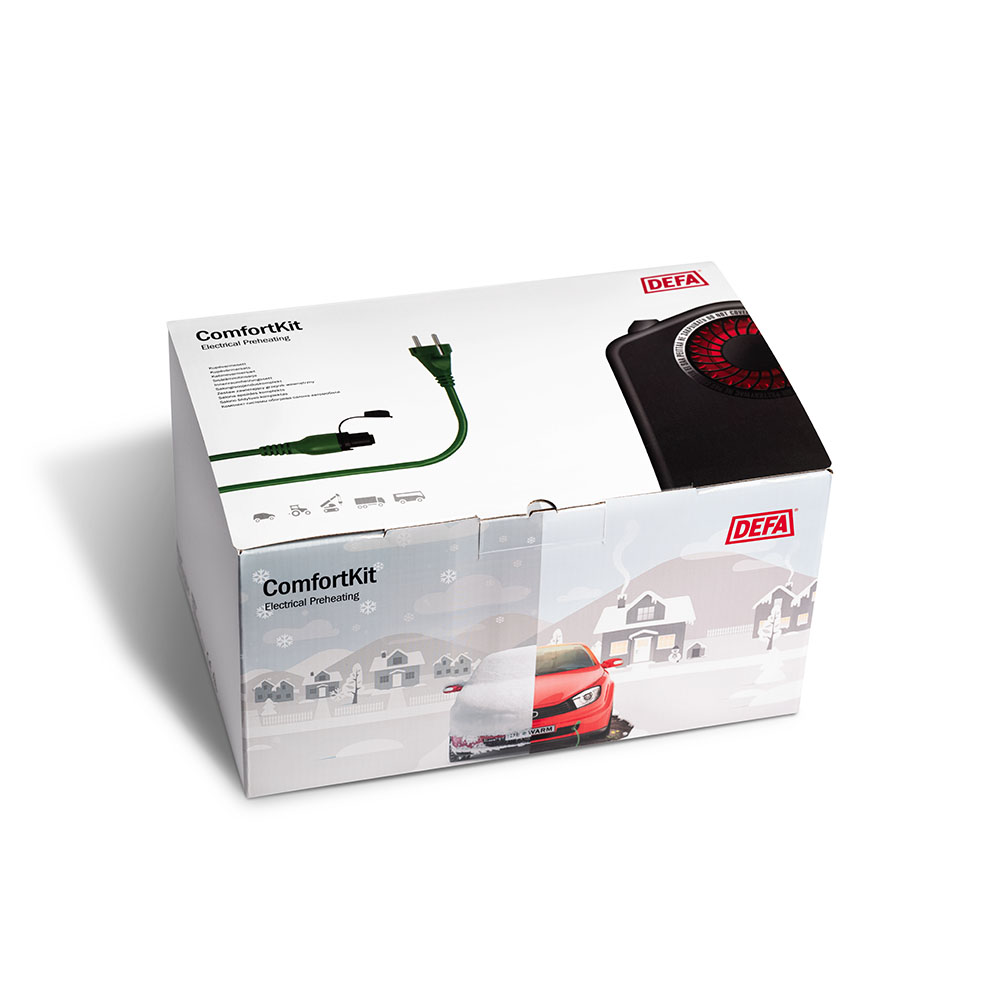 DEFA KOMFORTSETT PLUSS 1400W MED 5Ah DEFA FLEX LADER
