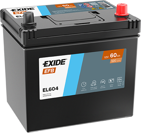 EXIDE BILBATTERI - EFB BATTERI 12V 60AH MIC/HYB.