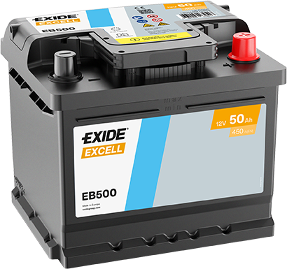 EXIDE BILBATTERI 12V 50AH.