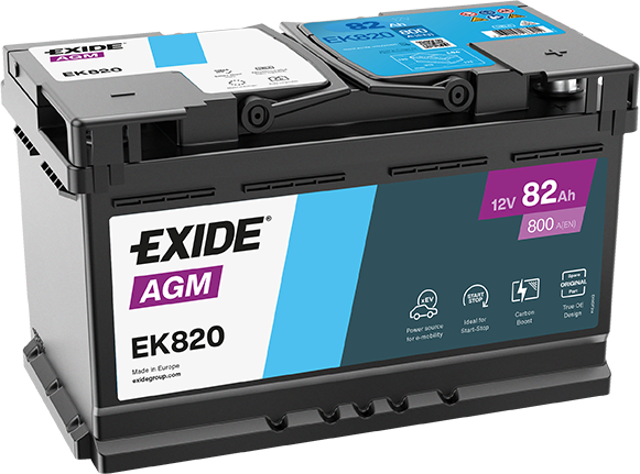 EK820 AGM BATTERI 12V 82AH