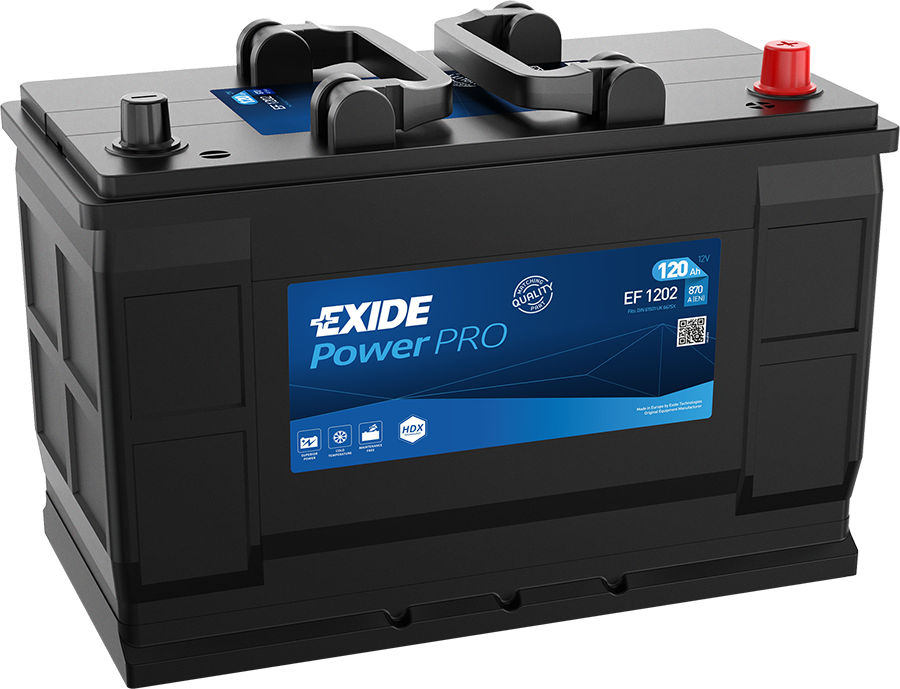 EXIDE BILBATTERI HDX 12V 120AH SF1152.