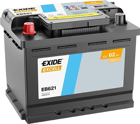 EXIDE BILBATTERI BATTERI 12V 62AH