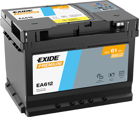 EXIDE BILBATTERI 12V 61AH.