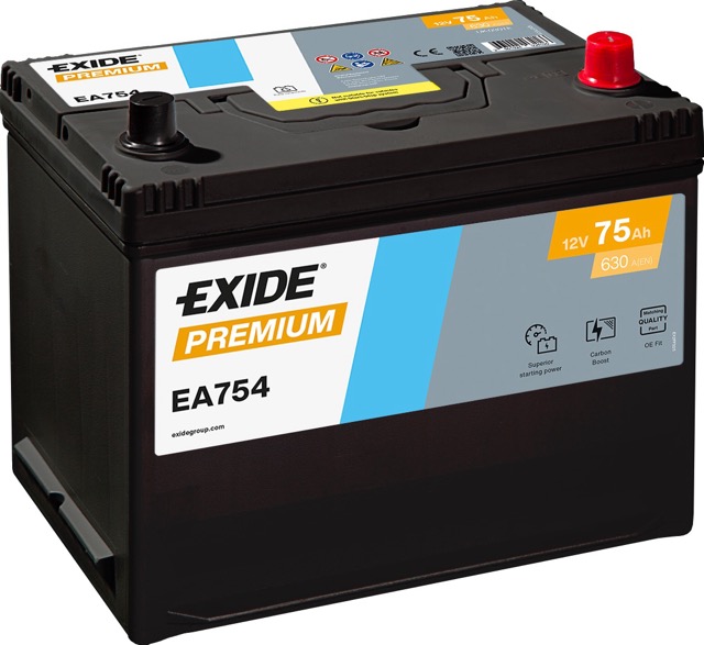 EXIDE BILBATTERI 12V 75AH     46029.