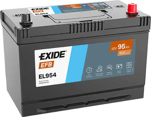 EXIDE BILBATTERI EFB 12V 95AH MIC/HYB.
